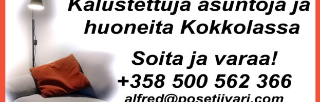 Kalustettuja asuntoja ja huoneita Kokkolassa Apartments Kokkola Finland